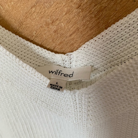 New Wilfred Aritzia knit crop top size large - Picture 2 of 4